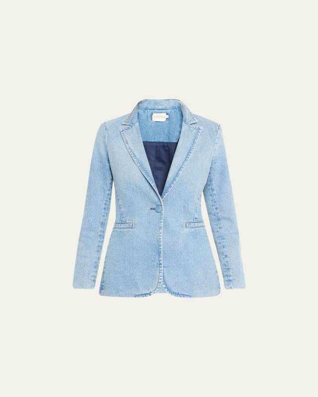 Macey Denim Fitted Blazer